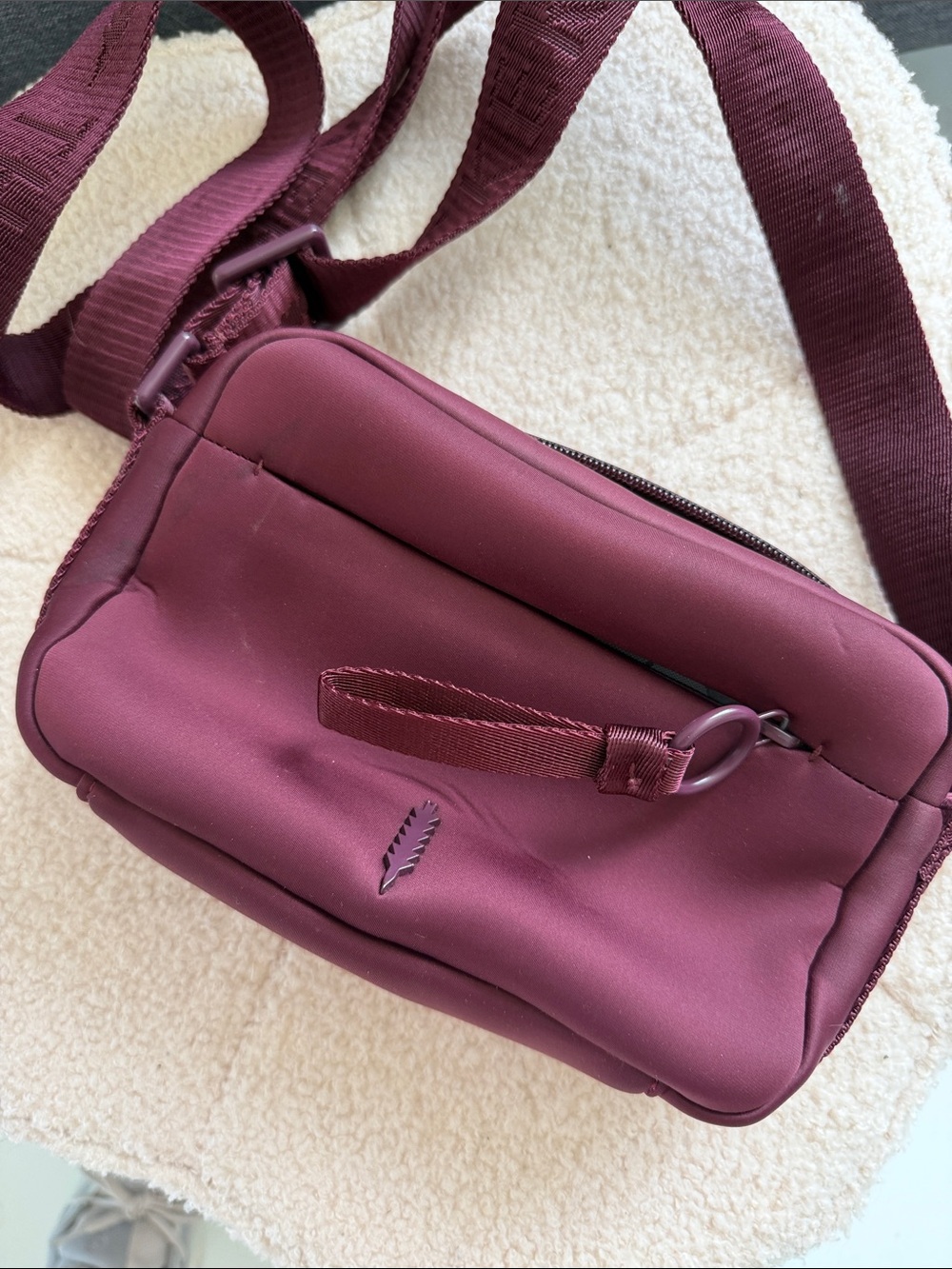 Thacker Burgundy Crossbody Camera Bag